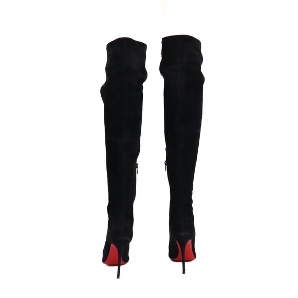 Christian Louboutin Siegfridalta Knee High Suede Boots Size 37.5 EU - Picture 4 of 9